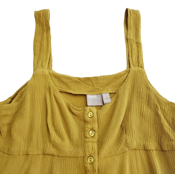 ASOS | Cami with Peplum hem with Crinkled Finish | Size 4 - Picture 4 of 6